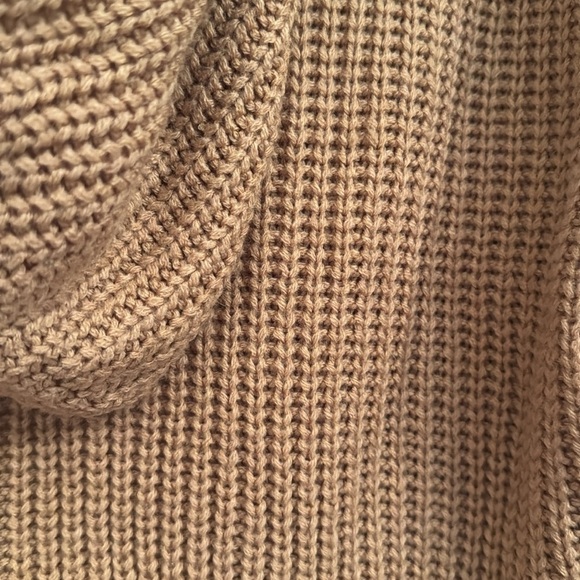 Cozy Tan Cable Knit Sweater - Picture 4 of 6